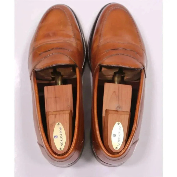 Charles Tyrwhitt Made in England Whiskey Brown Leather Penny Loafers US 10 main image 12